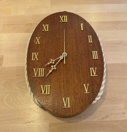 Nautical Block & Tackle Wall Clock
