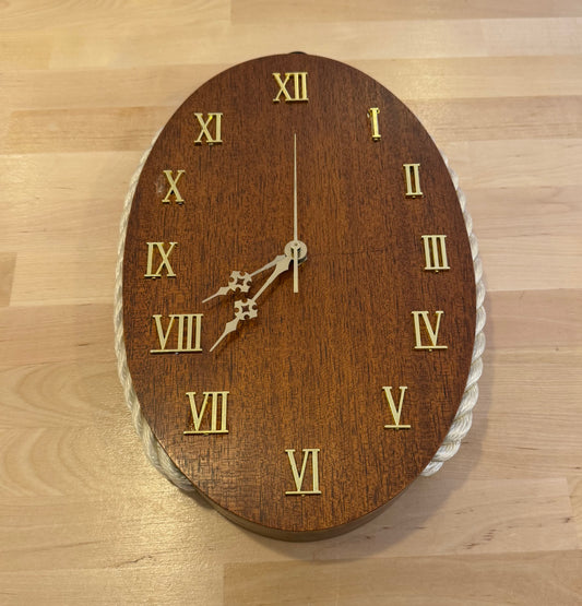 Nautical Block & Tackle Wall Clock