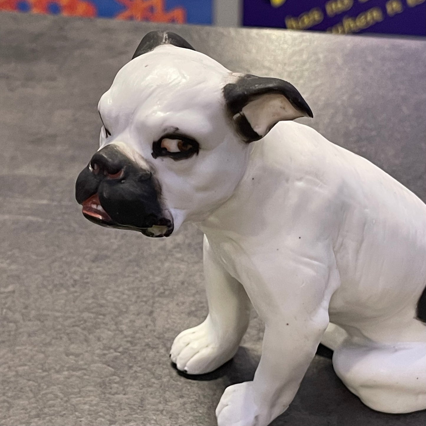Bisque Porcelain Bulldog Heubach
