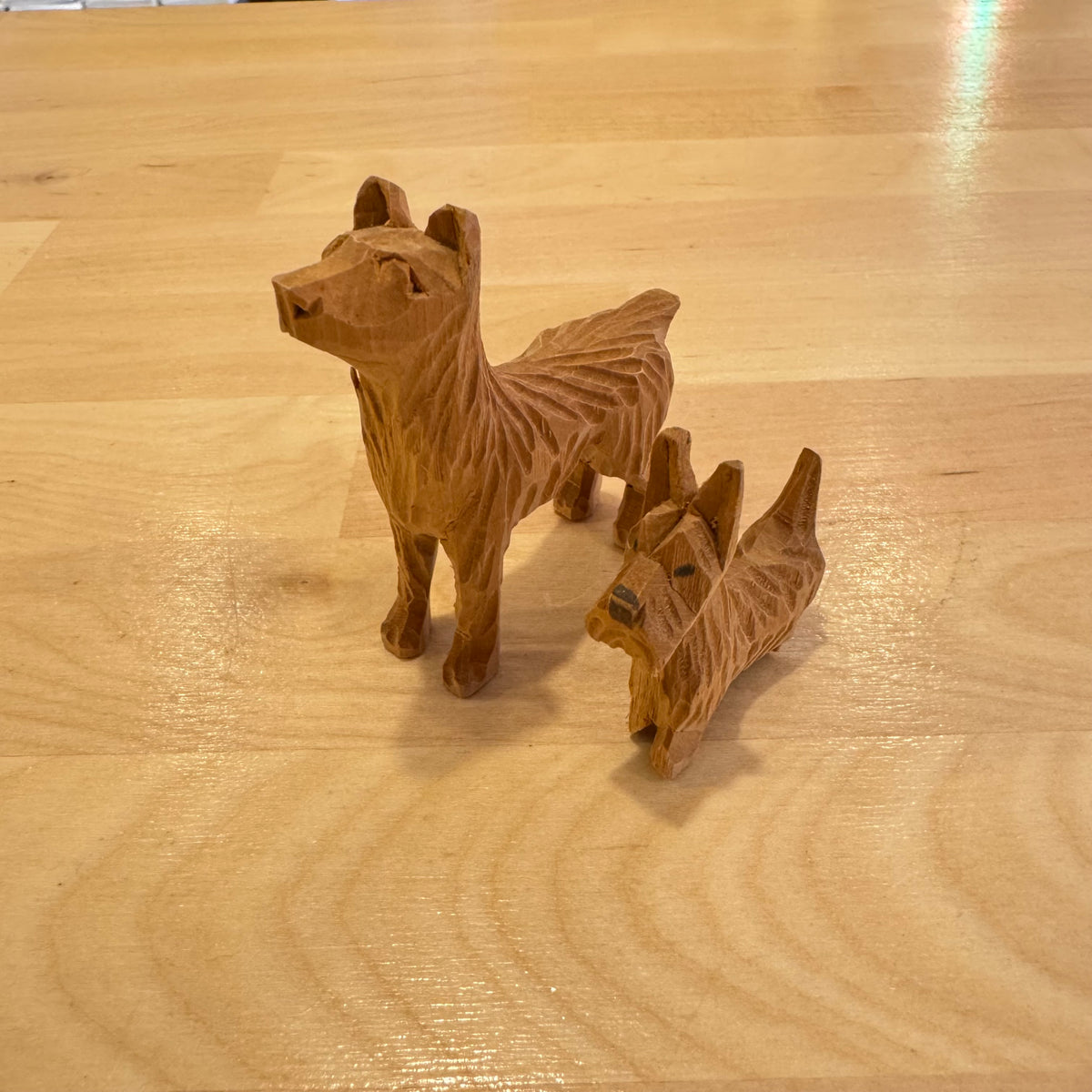 Carved Dog Besties