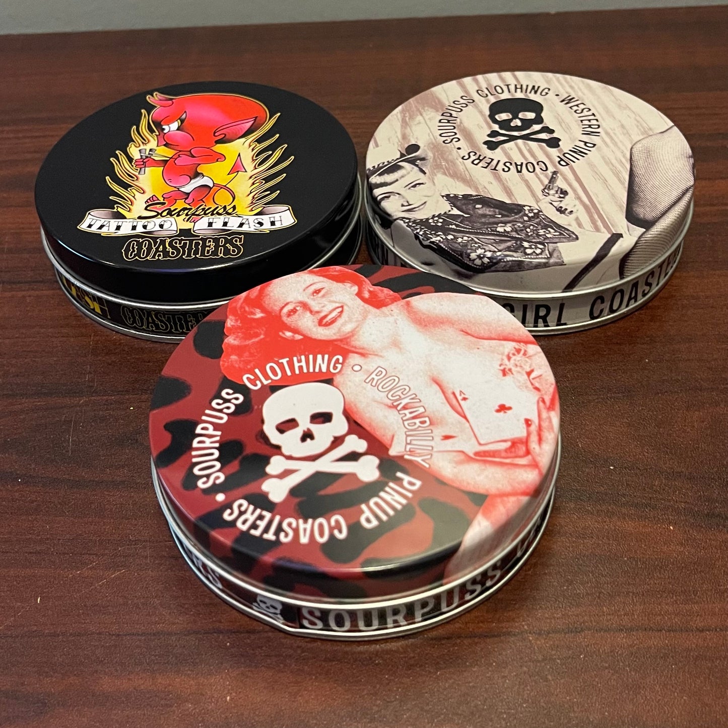 Set of 4 Coasters with Case