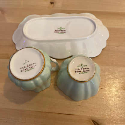 Old Royal 3 Piece Sugar and Creamer set