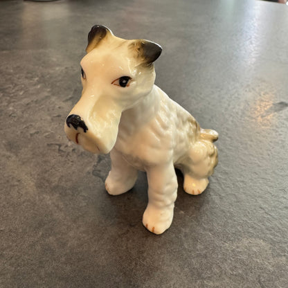 Airedale Terrier Figurine Black and White
