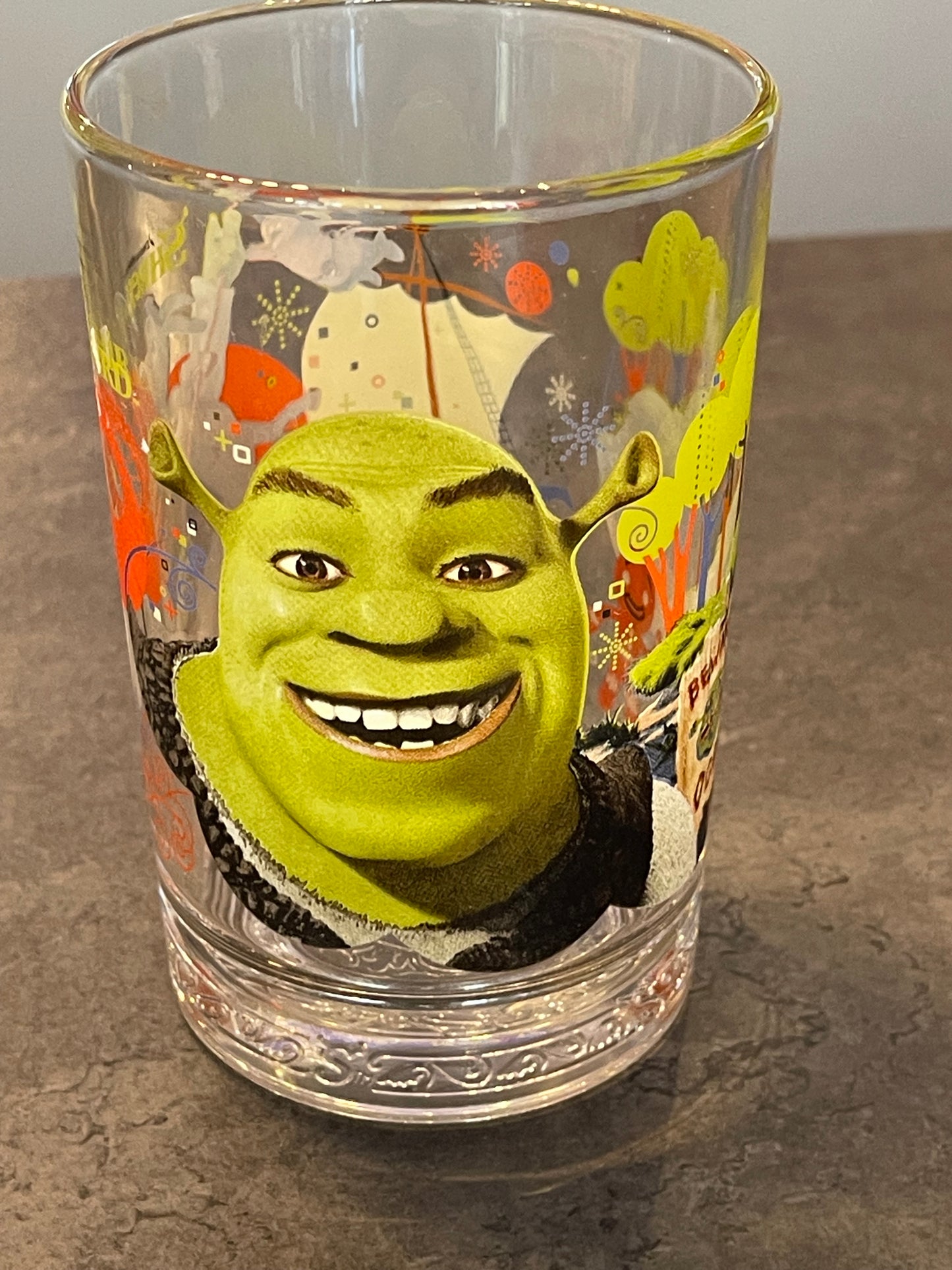 Shrek the Third McDonald's Glass