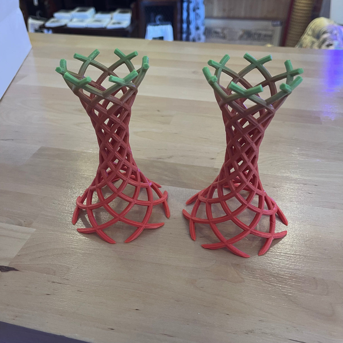 Pair of 3D Printed Candle Holders