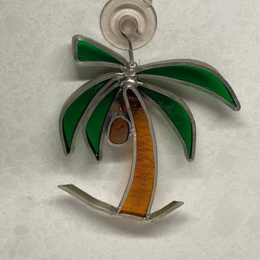 Stained Glass Coconut Palm Sun-catcher