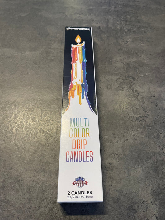 Multicolor Drip Candles