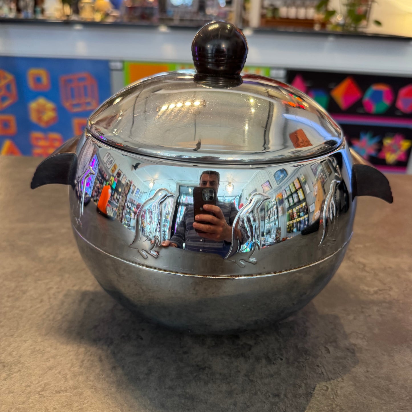 Mid-Century Penguin Hot/Cold Server or Ice Bucket