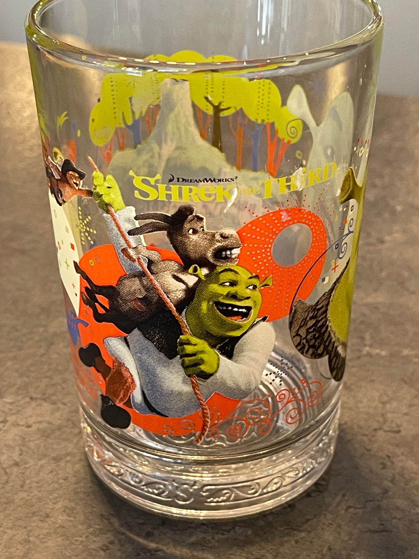 Shrek the Third McDonald's Glass