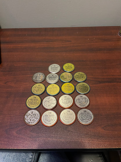 Lot of 18 Topps Baseball Coins 1964