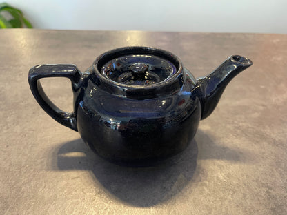 Black Glazed Teapot