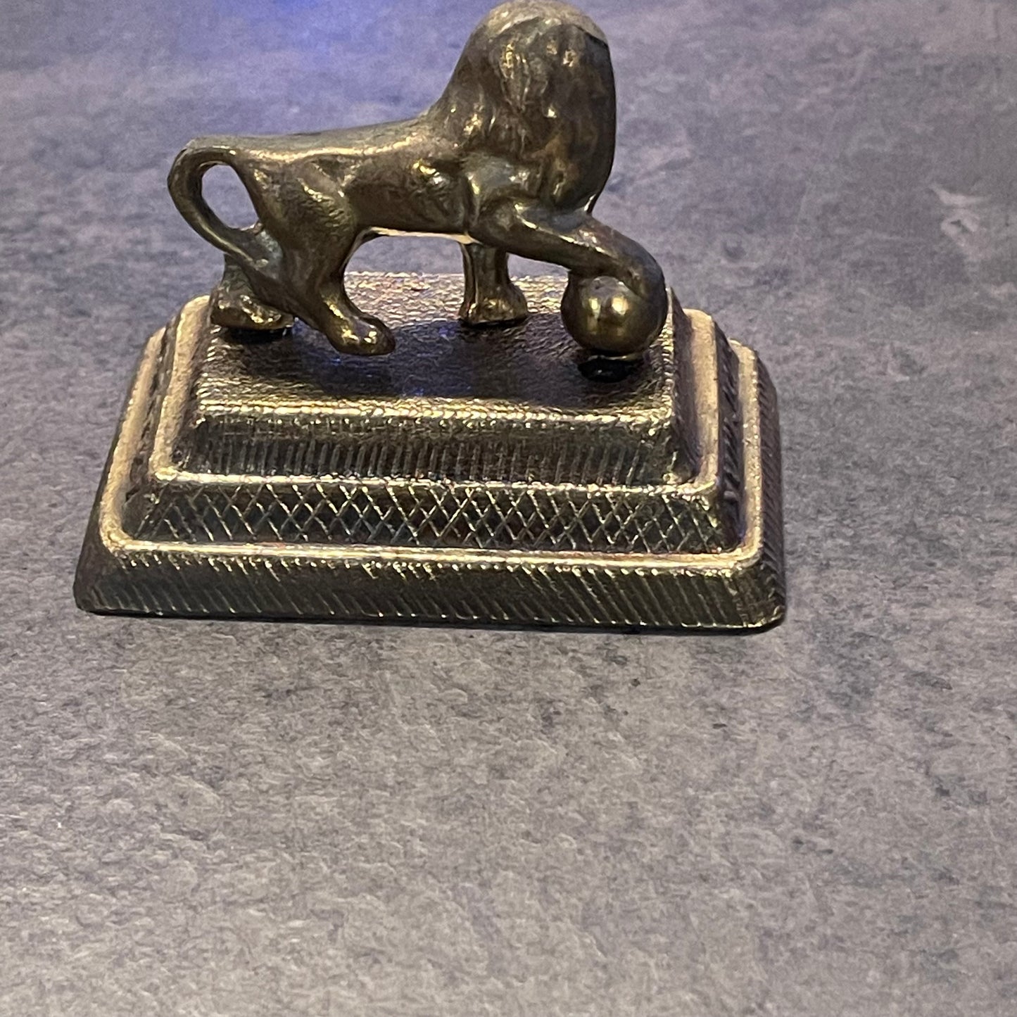 Brass Lion Waterloo Figurine