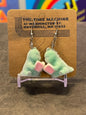 Fuzzy Dino Earrings