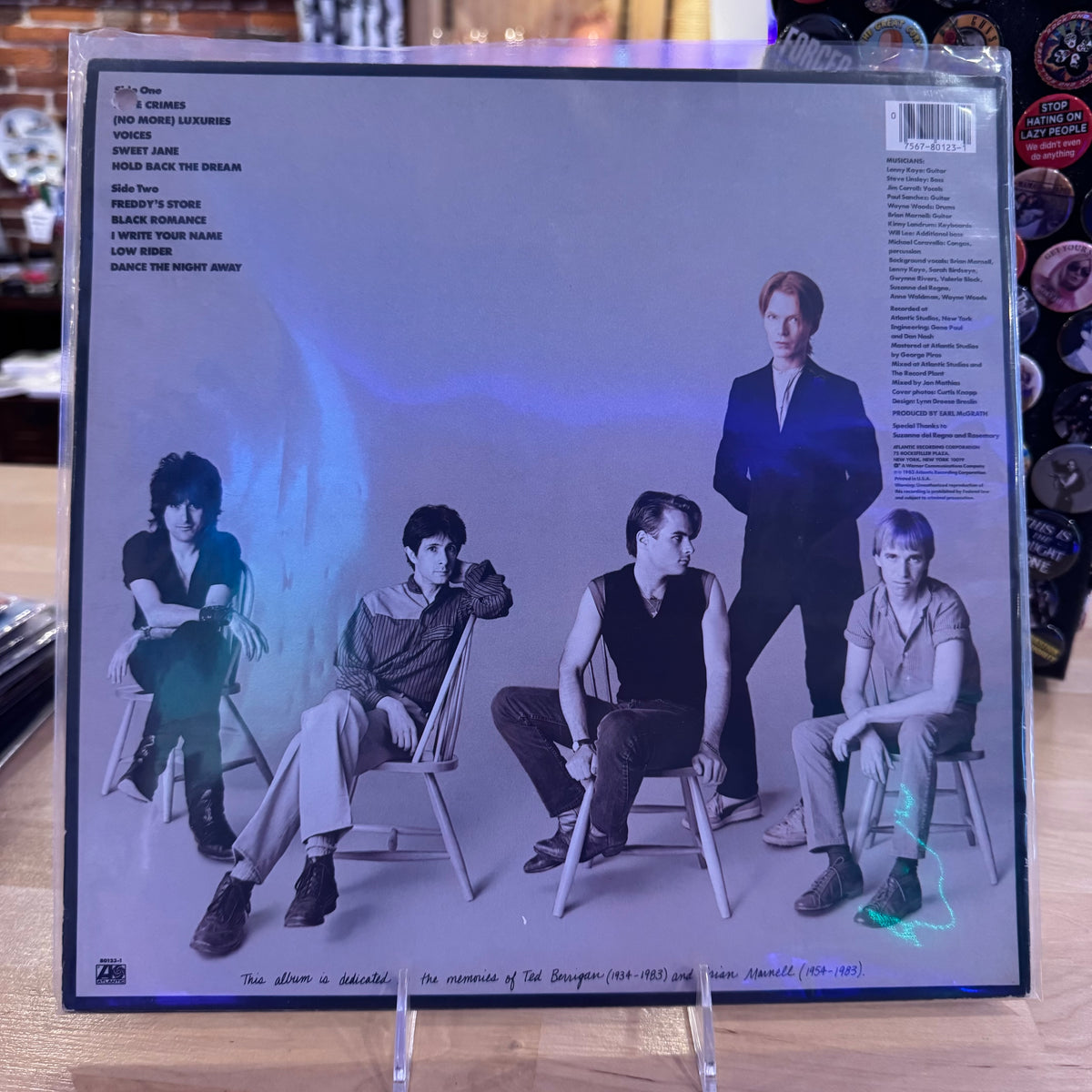 The Jim Carroll Band - I Write Your Name (Promo) Vinyl