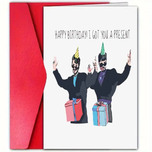 D in a B Birthday Card
