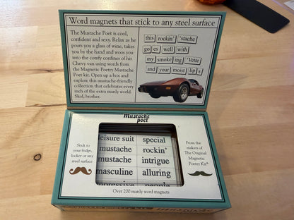 Magnetic Poetry Kit - Mustache Poet