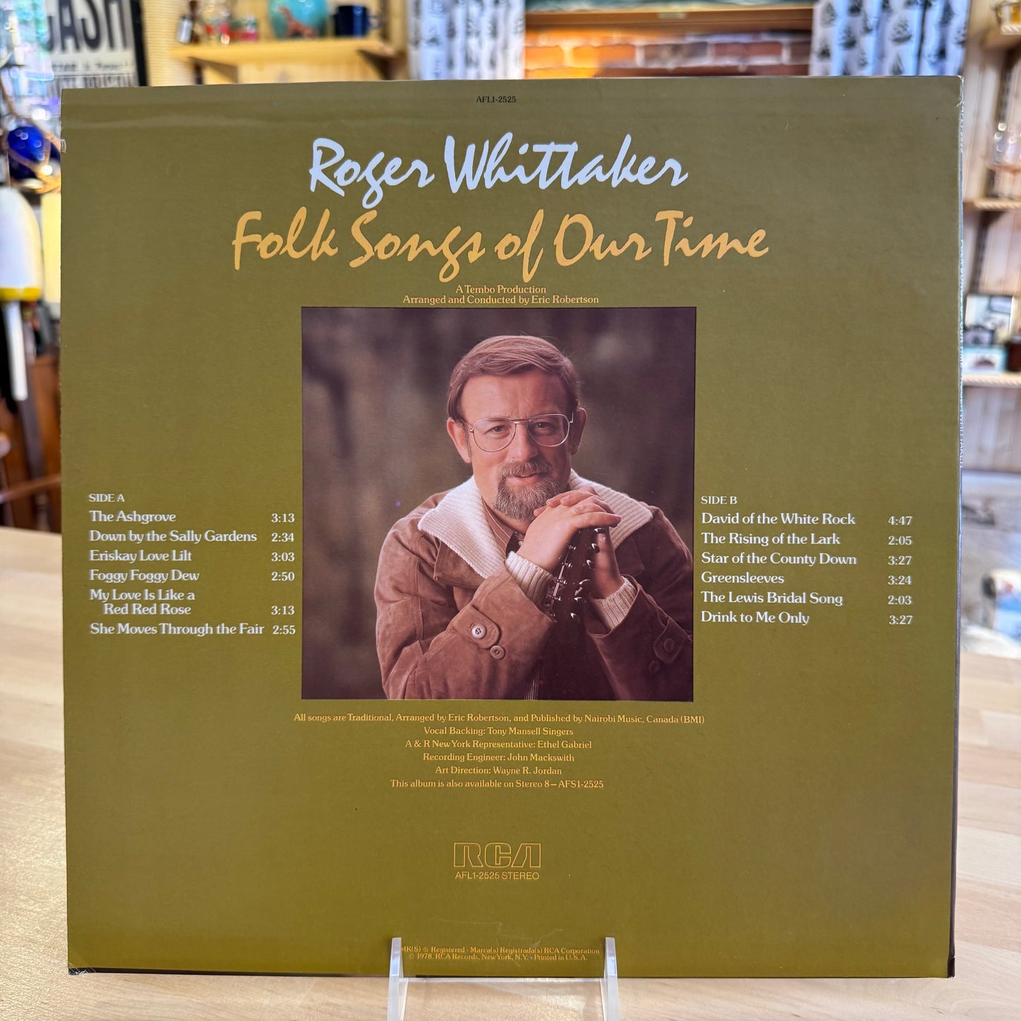 Roger Whittaker 'Folk Songs of Our Time' Vinyl