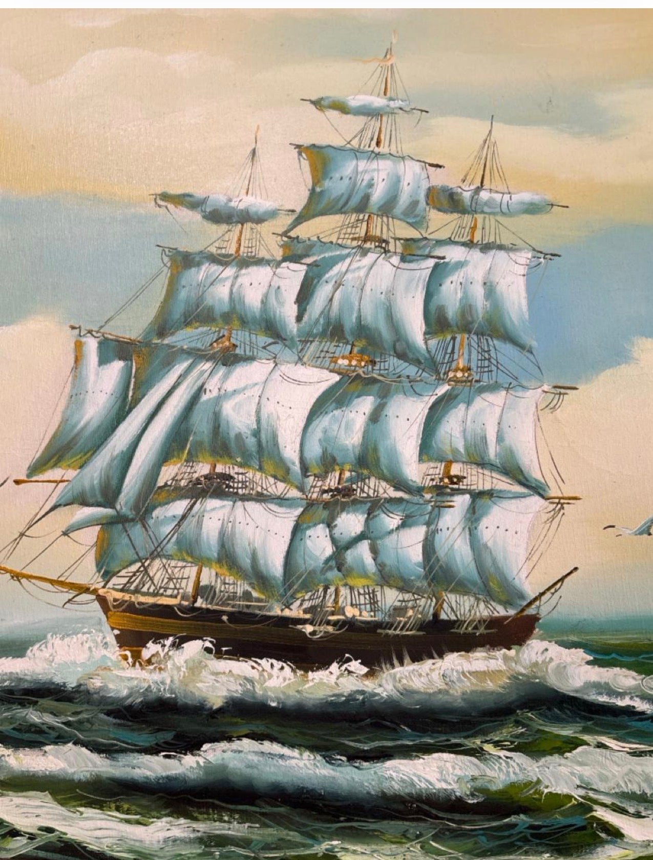 E. Leonard Maritime Painting