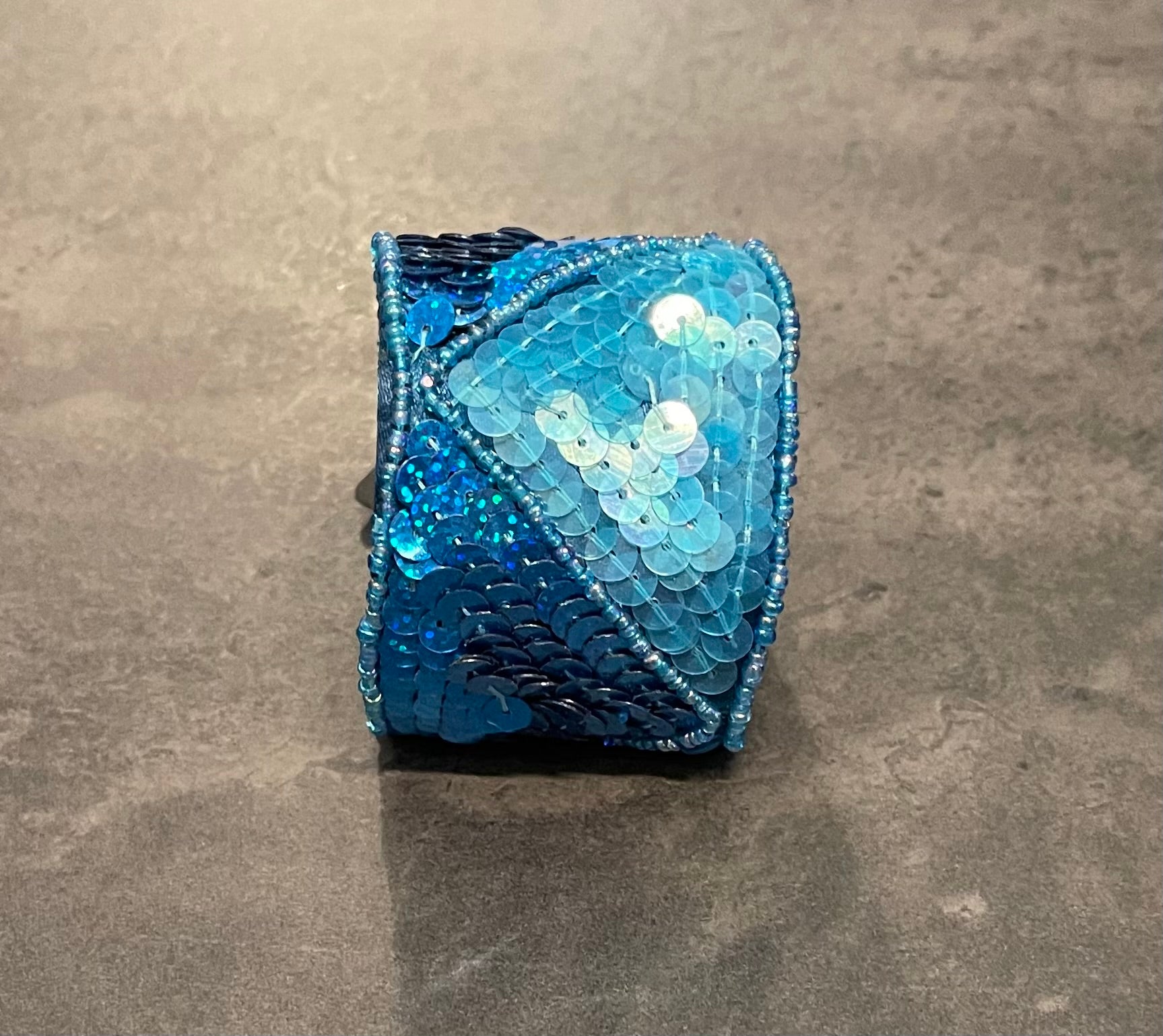 Satin Sequin Cuff Bracelet