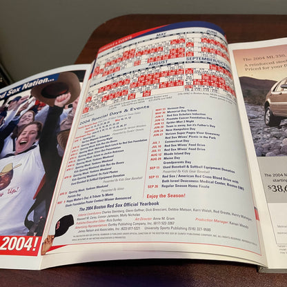 Red Sox 2004 Yearbook