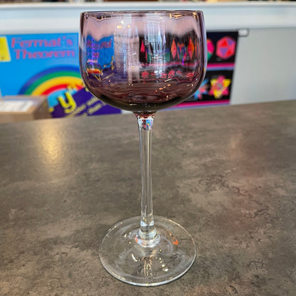 Set of 5 Amethyst Wine Glasses