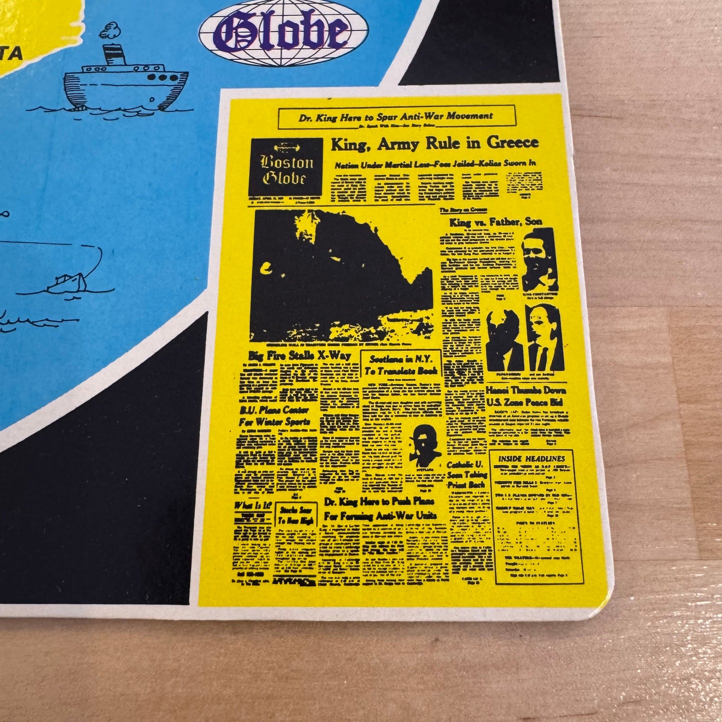 Complete Vintage Boston Globe Board Game (c. 1967)