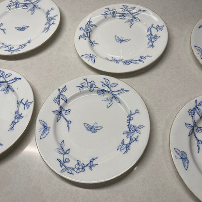 Set of 6 Grainger and Co Worcester Dessert Plates
