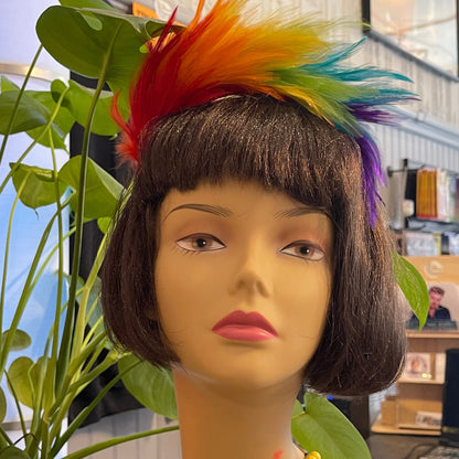 Rainbow Feather Headband