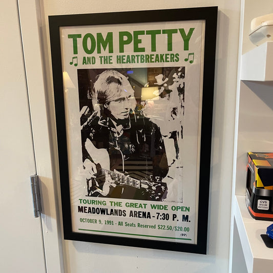 Framed Tom Petty Concert Poster