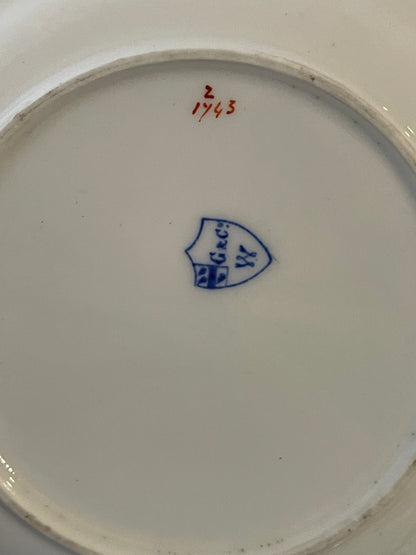 Set of 6 Grainger and Co Worcester Dessert Plates