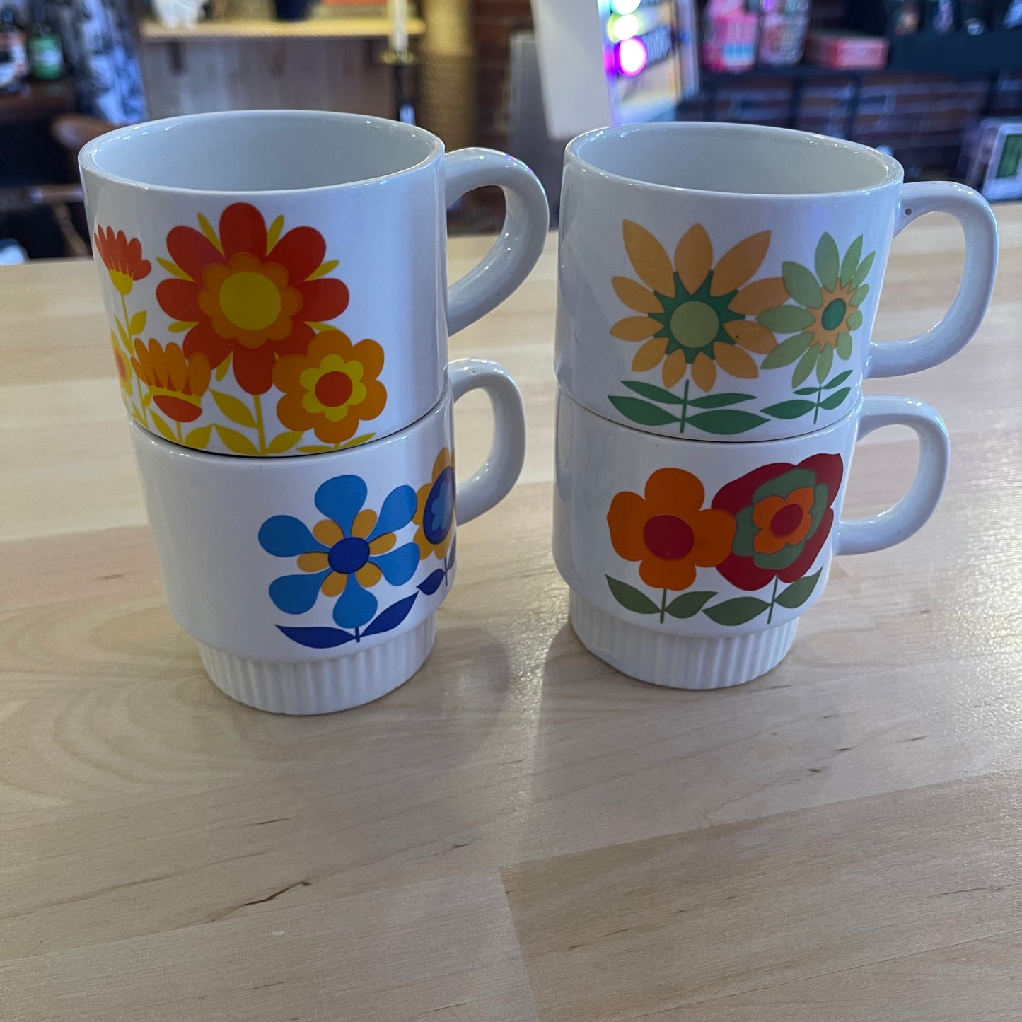 Set of 4 Stacking Mugs