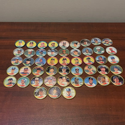 Lot of 48 Topps Baseball Coins 1989