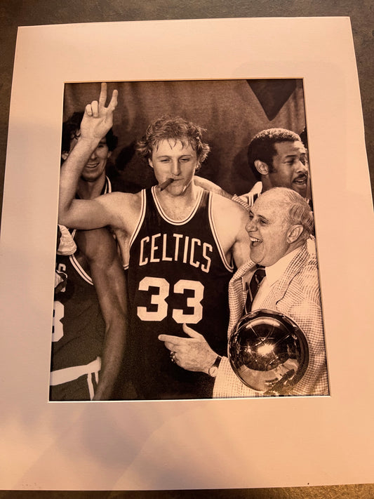 Larry Bird 1981 NBA Champ Framed Photo Print