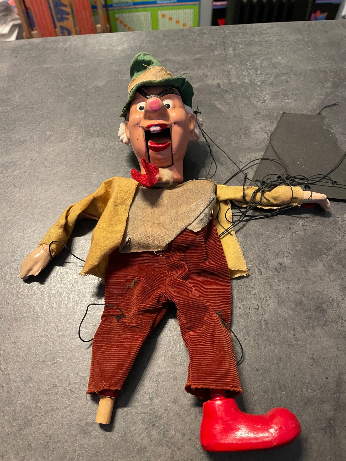 Set of 3 Peter Puppet Alice and Wonderland Marionettes
