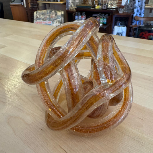 Gold Blown Glass Art Piece 5"