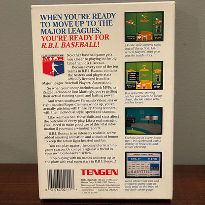 RBI Baseball NES Game Complete