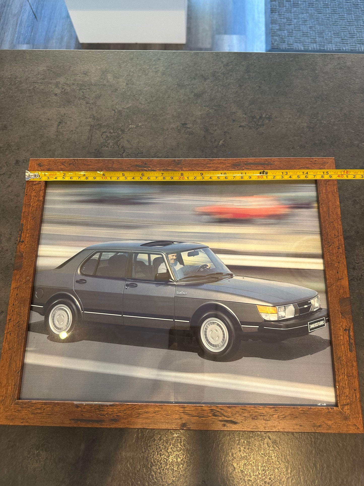 Saab 9000 Original Brochure Centerfold