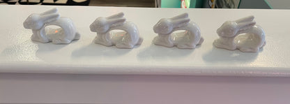 Set of 4 Bunny Napkin Rings