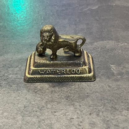 Brass Lion Waterloo Figurine