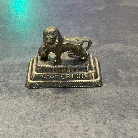 Brass Lion Waterloo Figurine