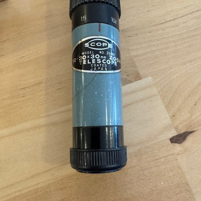Scope 10-30X Zoom 30mm Refractor Telescope with Original Box
