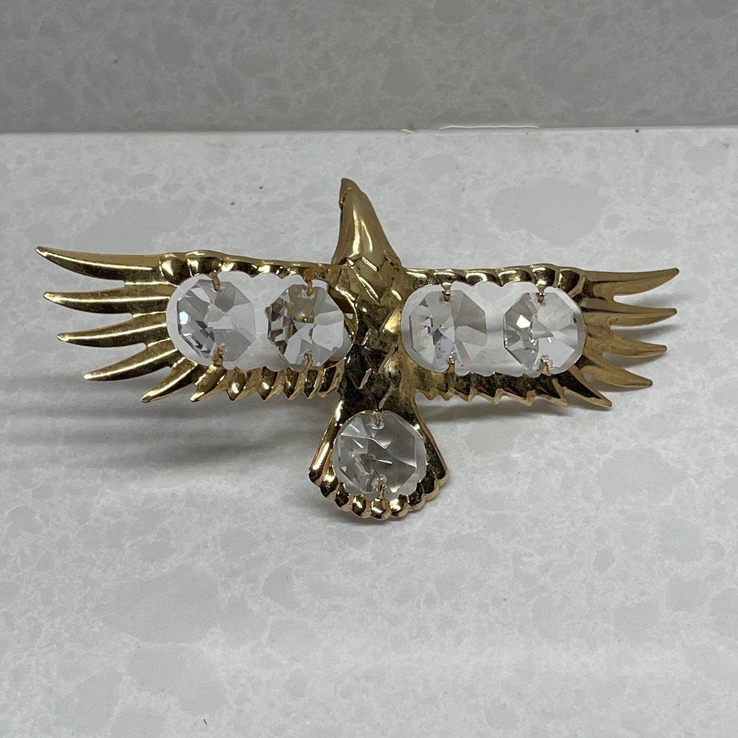 Mascot Int Gold Plated Eagle Sun-catcher
