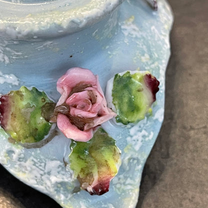 Pair of Porcelain Candlestick Holders