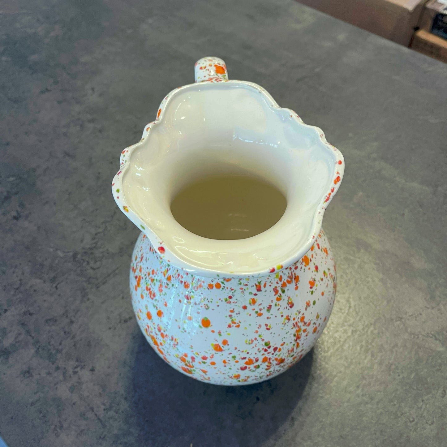 Splatter Glaze Pitcher