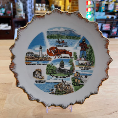 Souvenir Plate 7" Maine