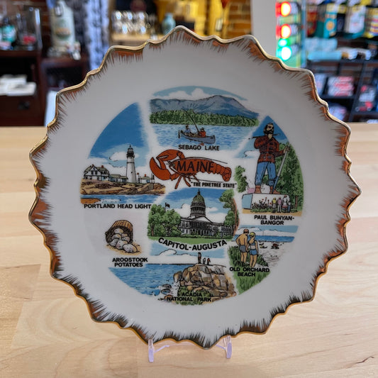 Souvenir Plate 7" Maine