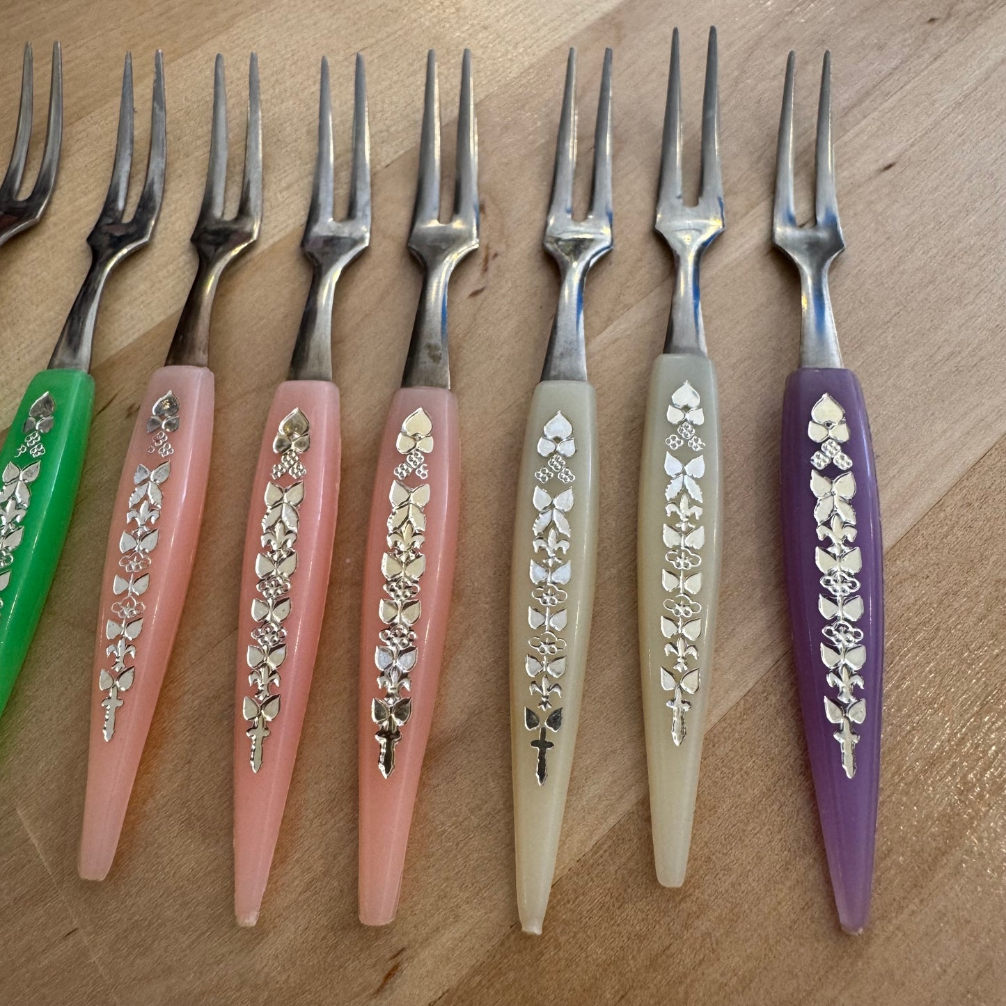 Set of 9 Cocktail Forks Stainless Japan