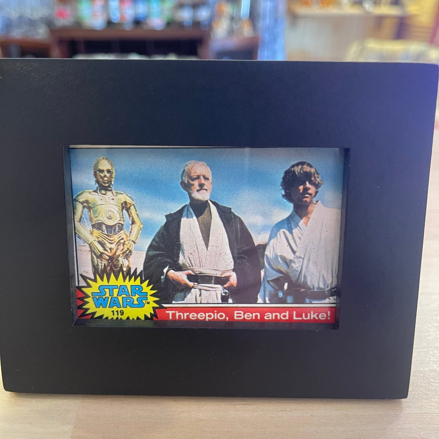 Threepio, Ben, Luke Trading Card