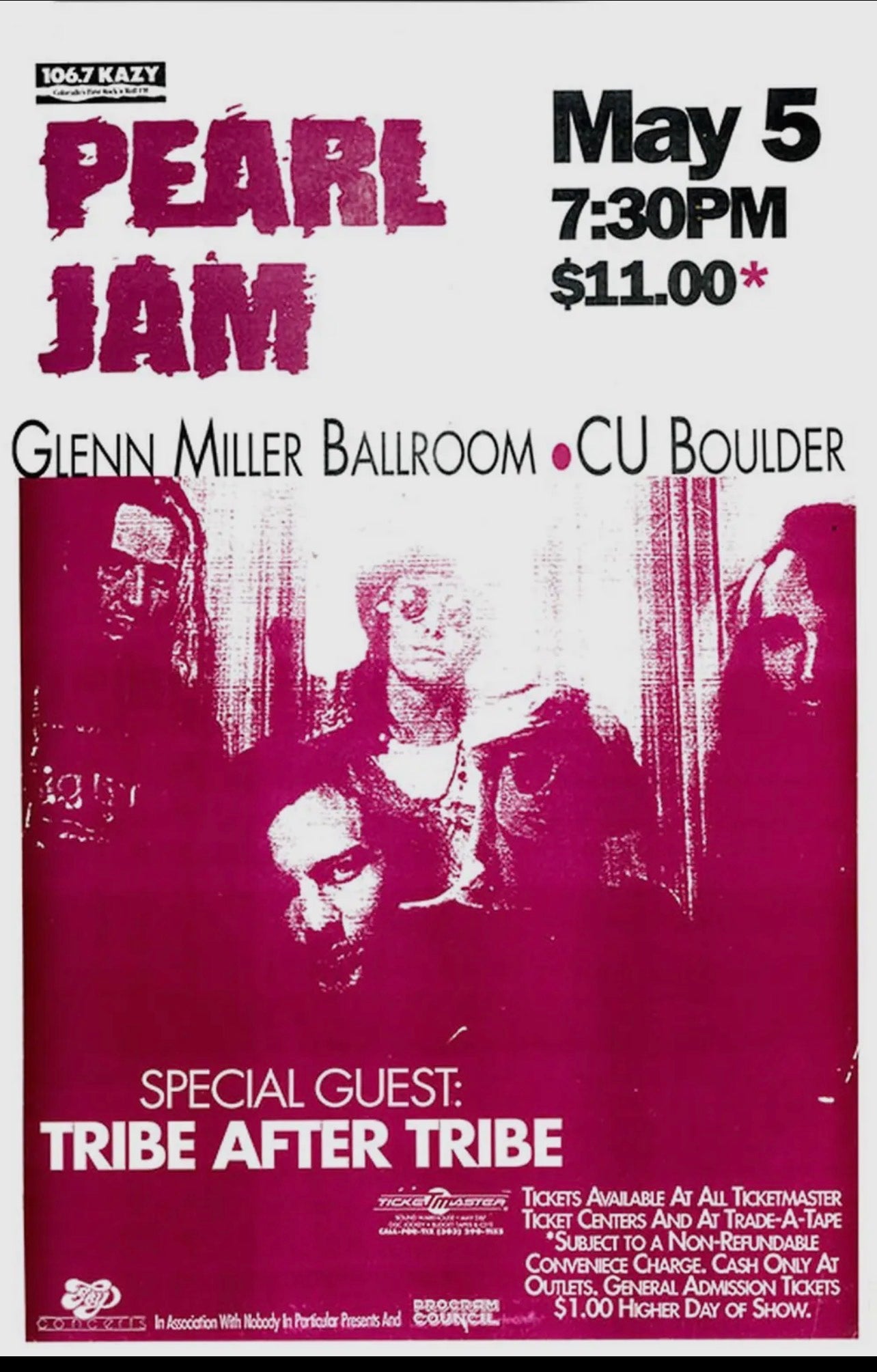 Pearl Jam Concert Poster (reprint)