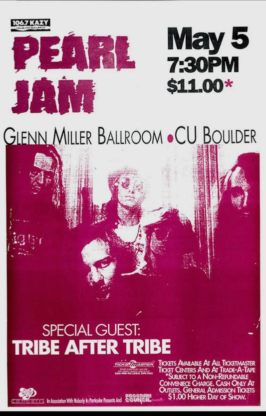 Pearl Jam Concert Poster (reprint)